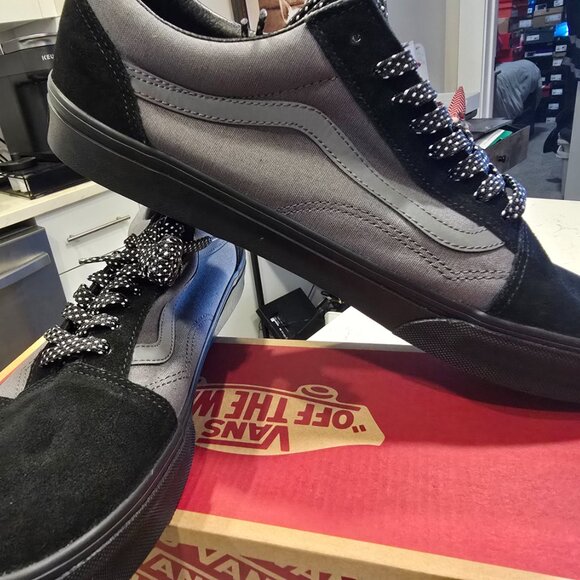 Vans Old Skool Reflective Black VN000ECUQPT Shoes Skateboarding Men's Sz 13 NEW - Picture 3 of 14